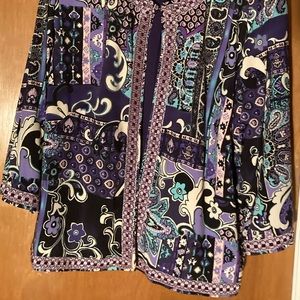 Joan Rivers lavender print jacket size 2X